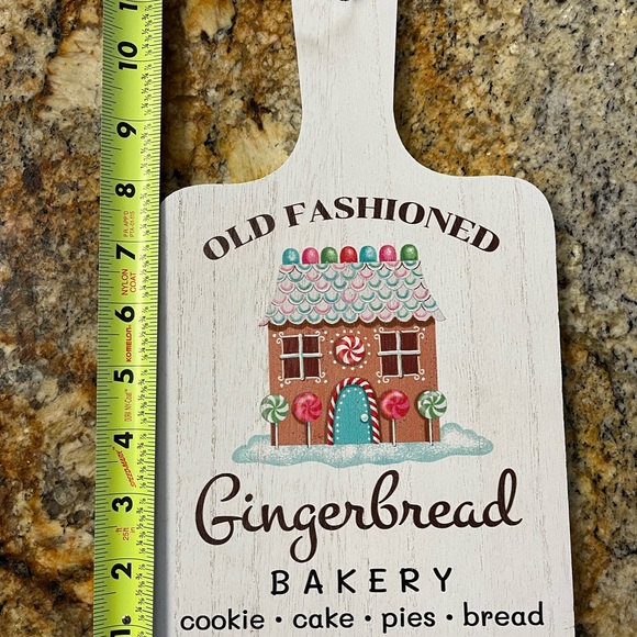 Mrs Claus Old Fashion Gingerbread Bakery Wooden Cutting Board At Home Pastel 12” - Picture 8 of 9